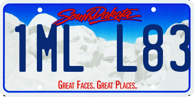 SD license plate 1MLL83
