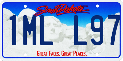 SD license plate 1MLL97