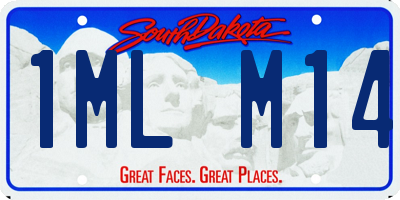SD license plate 1MLM14