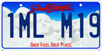 SD license plate 1MLM19