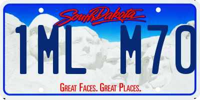 SD license plate 1MLM70