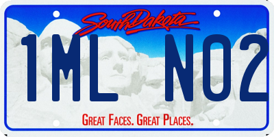 SD license plate 1MLN02