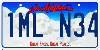 SD license plate 1MLN34