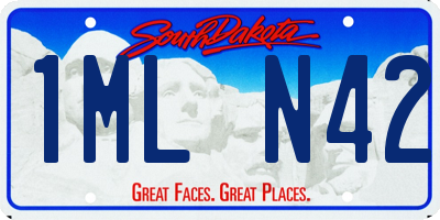 SD license plate 1MLN42