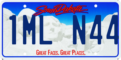 SD license plate 1MLN44