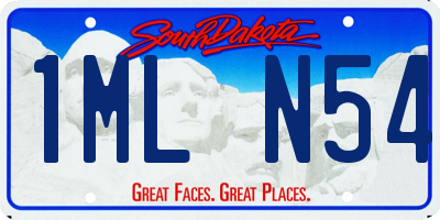 SD license plate 1MLN54