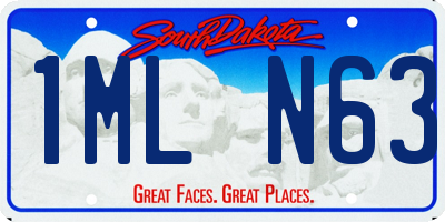 SD license plate 1MLN63