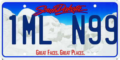 SD license plate 1MLN99