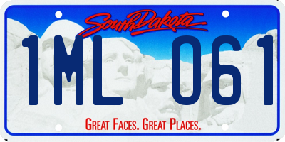 SD license plate 1MLO61