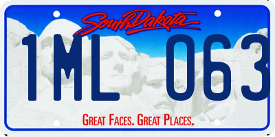 SD license plate 1MLO63