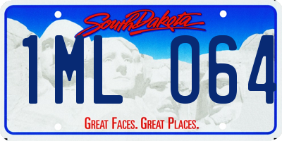SD license plate 1MLO64