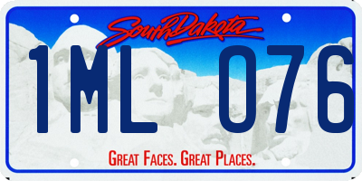 SD license plate 1MLO76