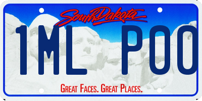 SD license plate 1MLP00