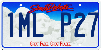 SD license plate 1MLP27