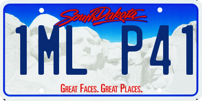 SD license plate 1MLP41