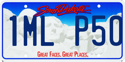 SD license plate 1MLP50
