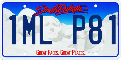 SD license plate 1MLP81