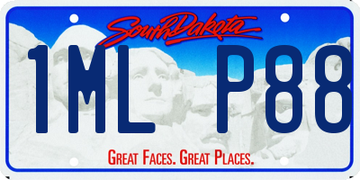 SD license plate 1MLP88