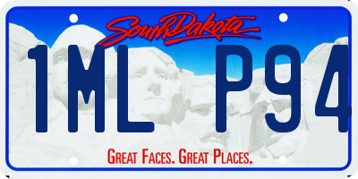 SD license plate 1MLP94