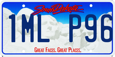 SD license plate 1MLP96
