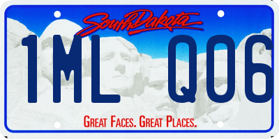 SD license plate 1MLQ06
