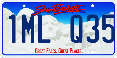 SD license plate 1MLQ35