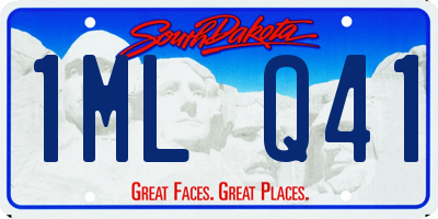 SD license plate 1MLQ41