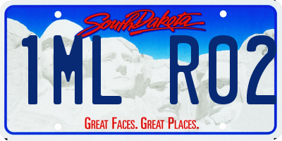 SD license plate 1MLR02