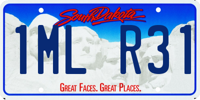 SD license plate 1MLR31