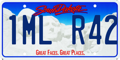 SD license plate 1MLR42