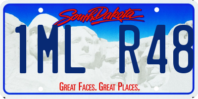 SD license plate 1MLR48