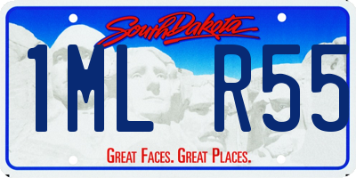SD license plate 1MLR55