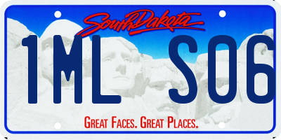SD license plate 1MLS06