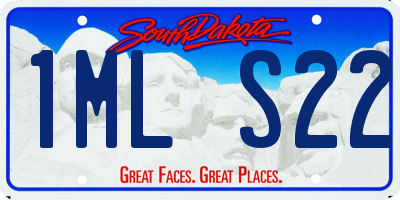 SD license plate 1MLS22
