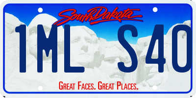 SD license plate 1MLS40