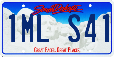 SD license plate 1MLS41
