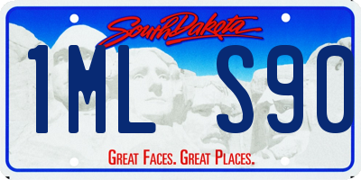 SD license plate 1MLS90