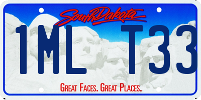 SD license plate 1MLT33