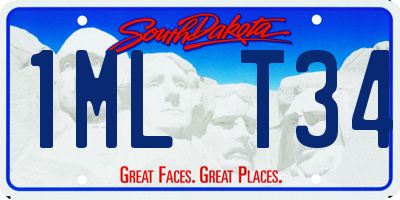 SD license plate 1MLT34