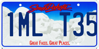 SD license plate 1MLT35