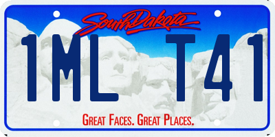 SD license plate 1MLT41