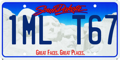 SD license plate 1MLT67