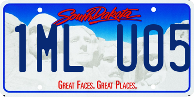 SD license plate 1MLU05