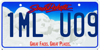 SD license plate 1MLU09