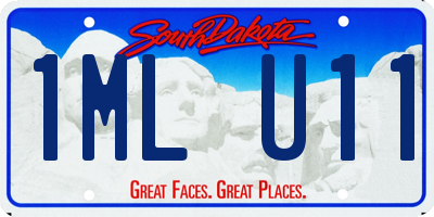 SD license plate 1MLU11