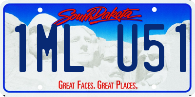SD license plate 1MLU51