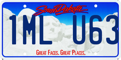 SD license plate 1MLU63