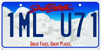 SD license plate 1MLU71