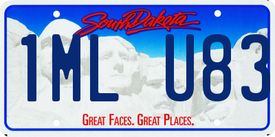 SD license plate 1MLU83