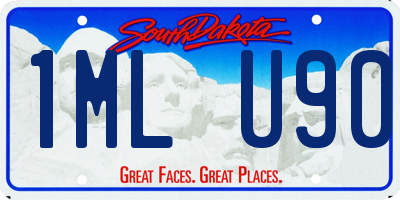 SD license plate 1MLU90
